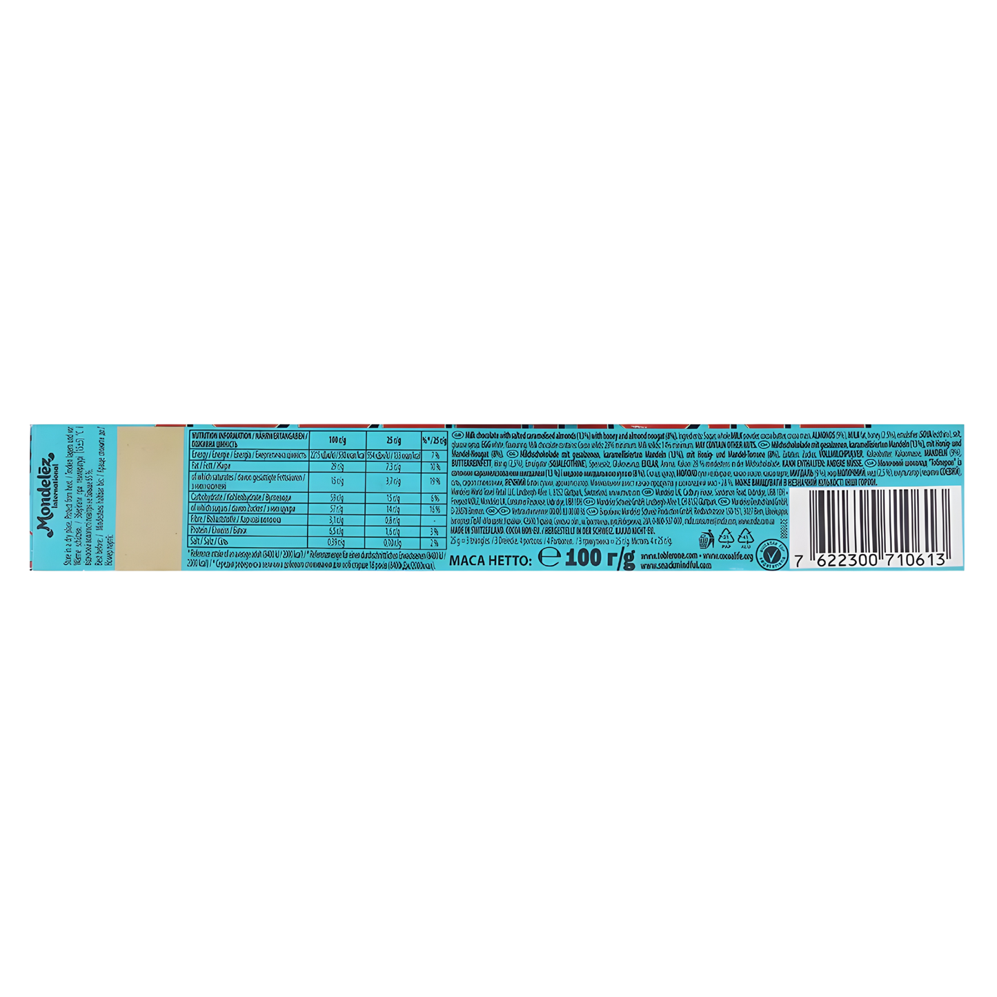 Toblerone Crunchy Almond Bar 100g