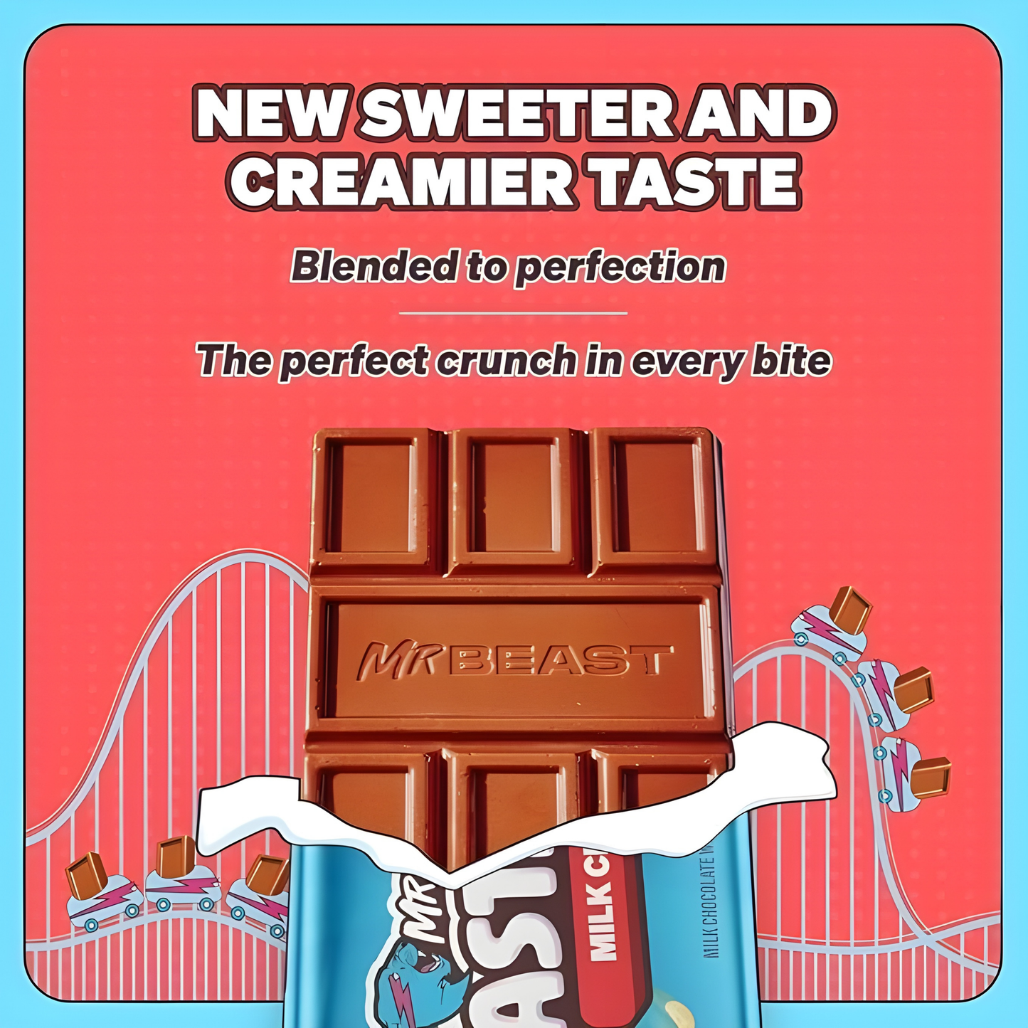 Mr.Beast Feastables Milk Crunch Bar 60g