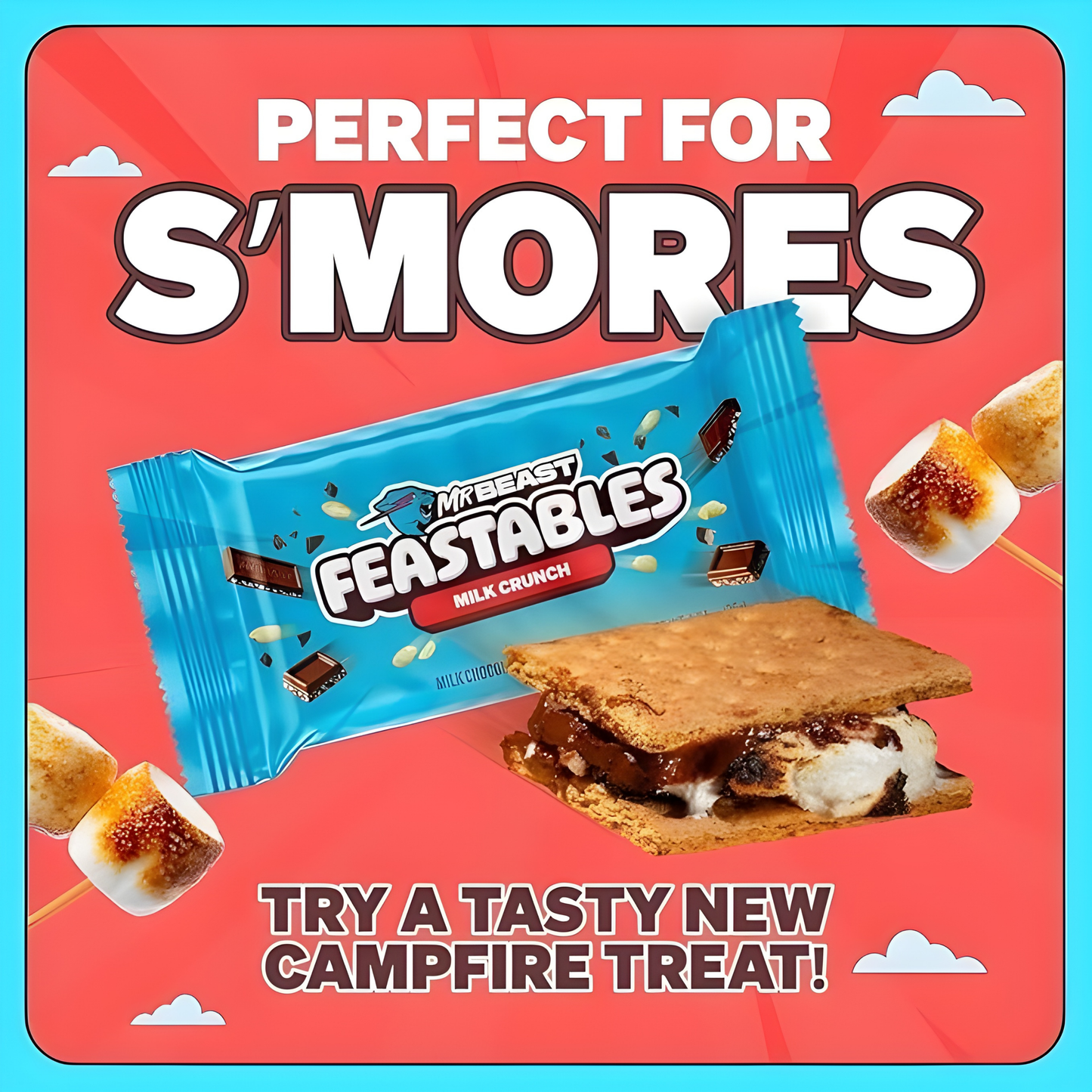 Mr.Beast Feastables Milk Crunch Bar 60g