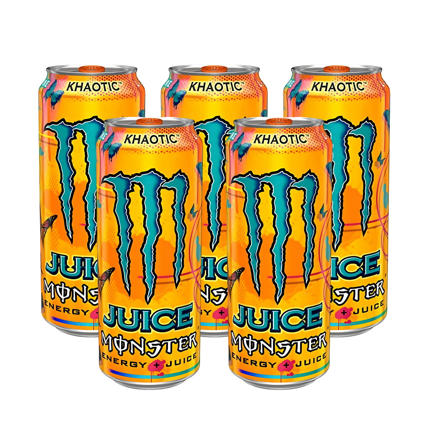 Monster Energy Khaotic Juice Pack | 5 × 500ml Tropical Citrus Blend | Premium Bulk Energy Drink Combo