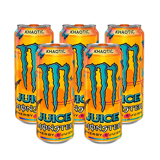 Monster Energy Khaotic Juice Pack | 5 × 500ml Tropical Citrus Blend | Premium Bulk Energy Drink Combo