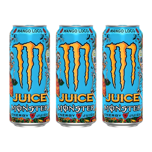 Monster Energy Mango Loco Pack | 3 × 500ml Tropical Juice Blend | Premium Energy Drink Combo