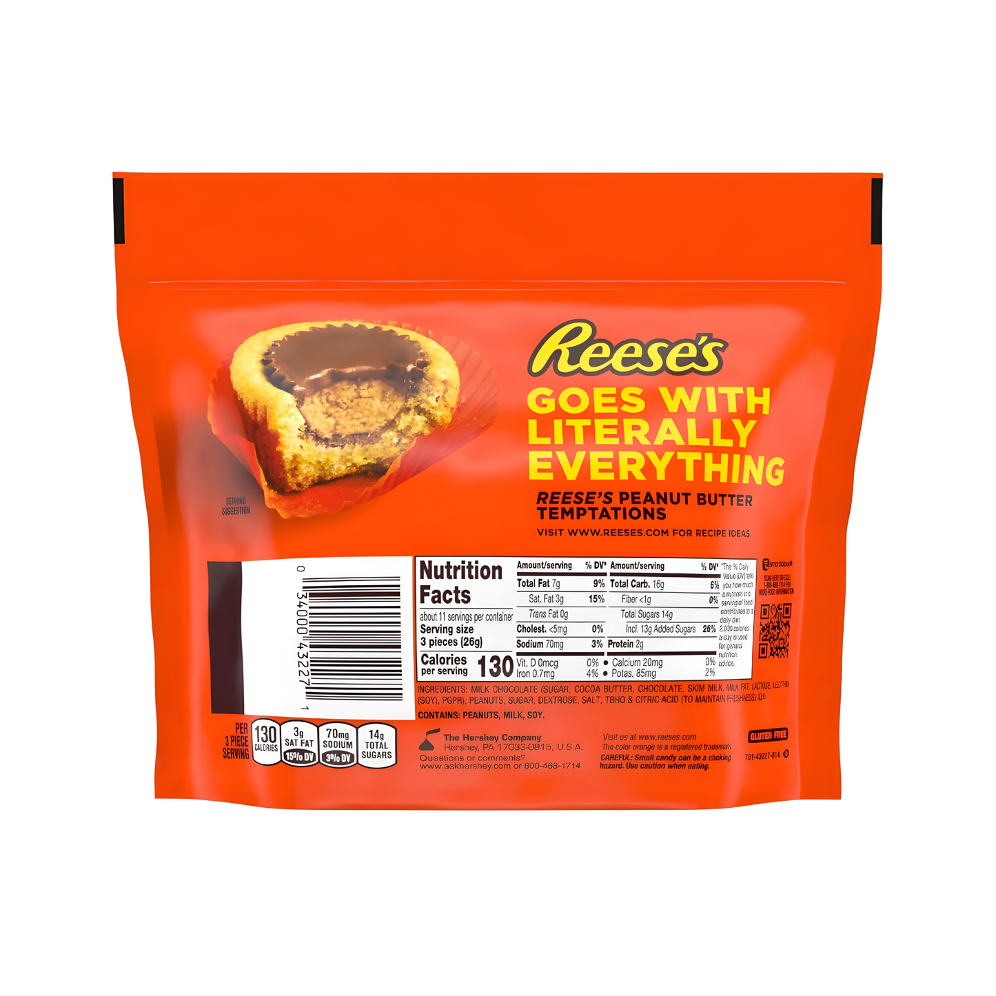 REESE'S Miniatures Milk Chocolate Peanut Butter Cups, 297g