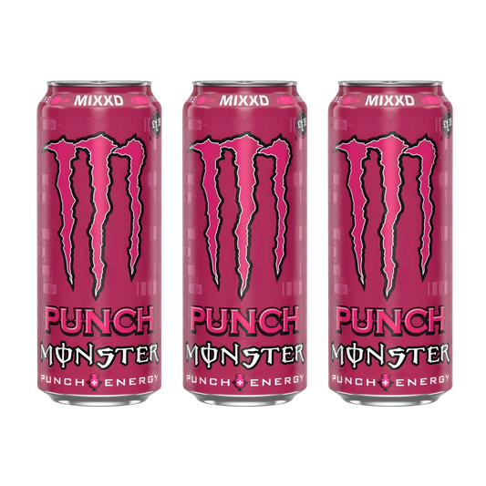 Monster Energy Punch MIXXD Pack | 3 × 500ml Tropical Punch Blend | Premium Energy Drink Combo