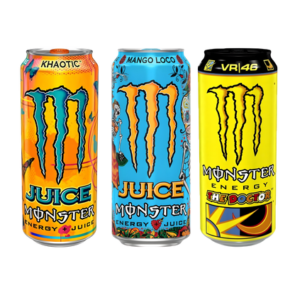 Monster Energy 3-Can Selection Pack | Mix & Match Imported Monster Drinks