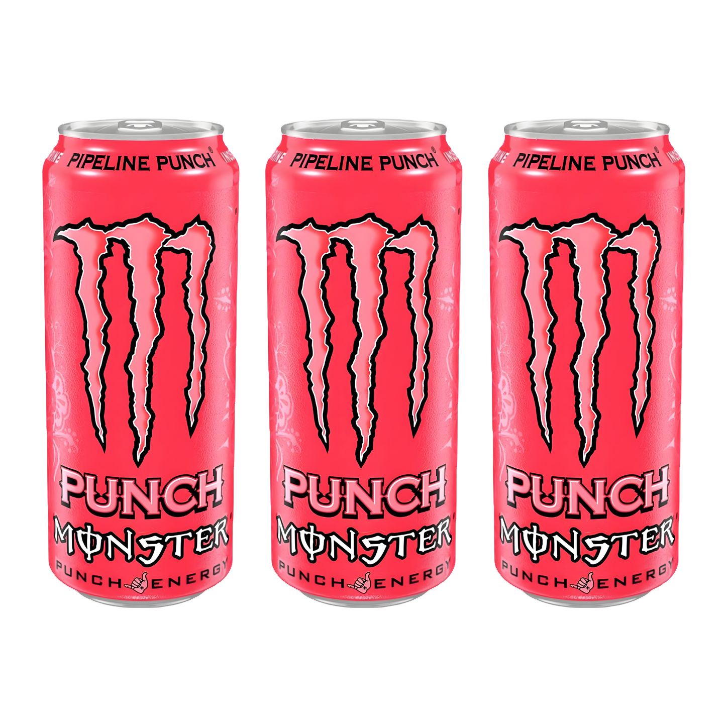 Monster Energy Pipeline Punch Pack | 3 × 500ml Tropical Fruit Punch | Premium Energy Drink Combo