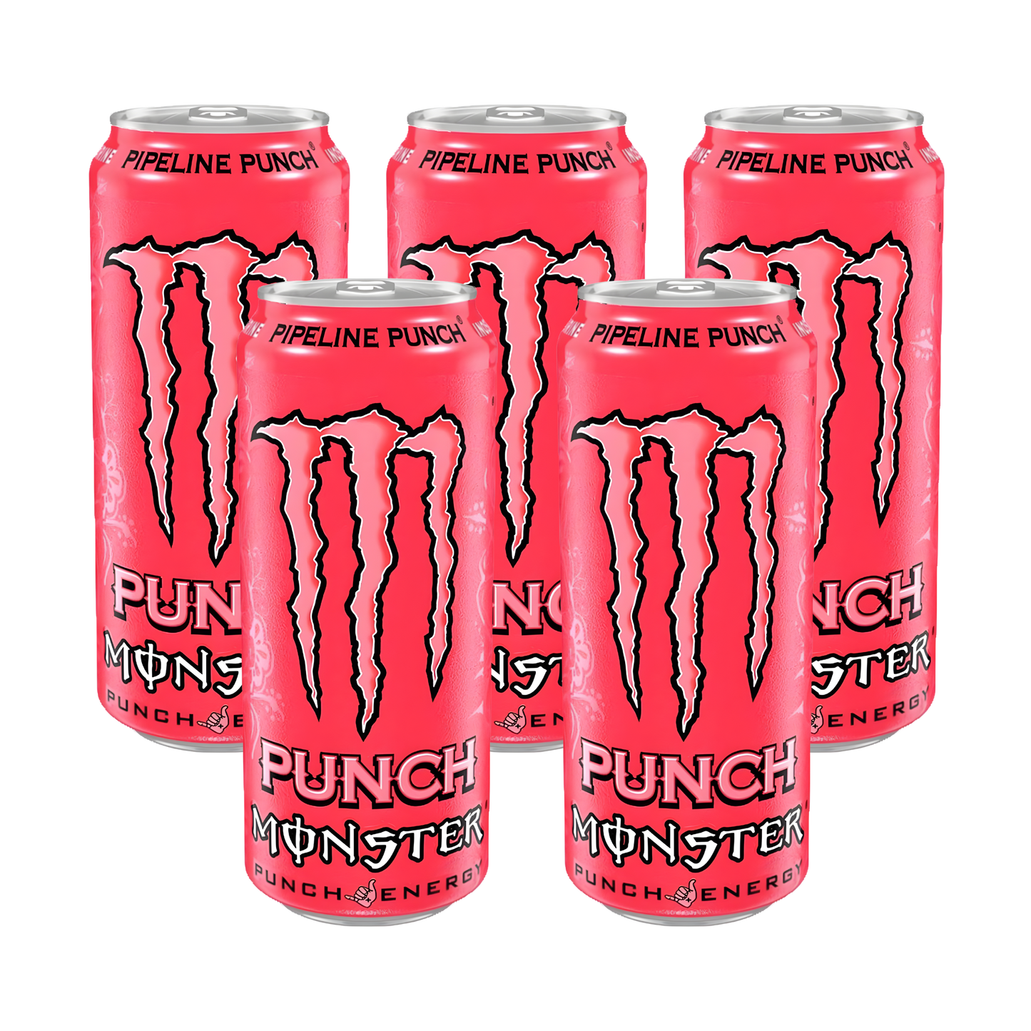 Monster Energy Pipeline Punch Pack | 5 × 500ml Tropical Punch Blend | Premium Bulk Energy Combo