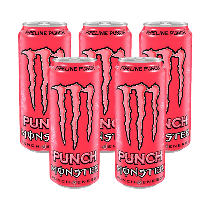 Monster Energy Pipeline Punch Pack | 5 × 500ml Tropical Punch Blend | Premium Bulk Energy Combo
