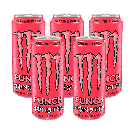 Monster Energy Pipeline Punch Pack | 5 × 500ml Tropical Punch Blend | Premium Bulk Energy Combo