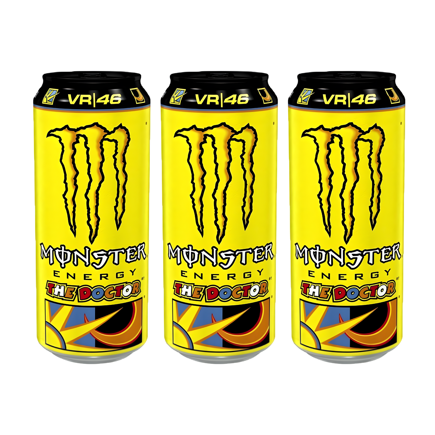 Monster Energy VR46 “The Doctor” Pack | 3 × 500ml | Premium Citrus Energy Drink Combo