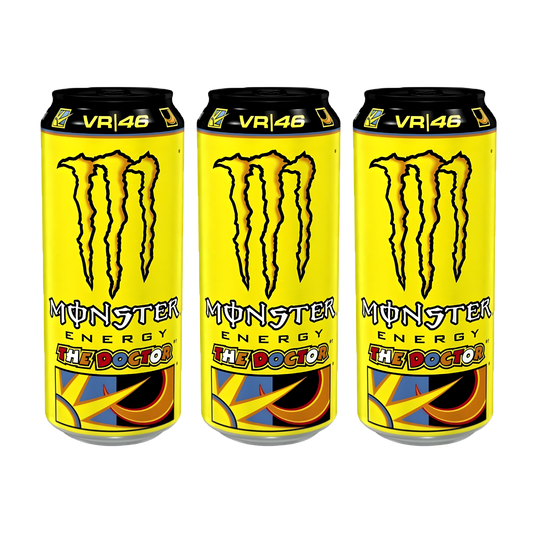 Monster Energy VR46 “The Doctor” Pack | 3 × 500ml | Premium Citrus Energy Drink Combo
